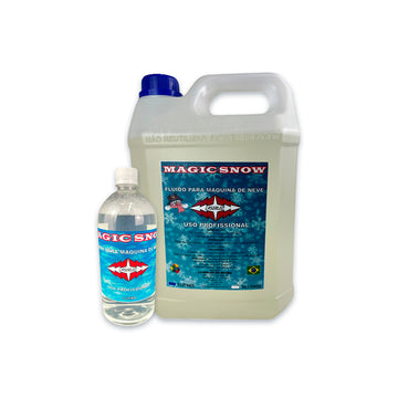 Fluido para Máquina de Neve Artificial Magic Snow - 1 Litro e 5 Litros